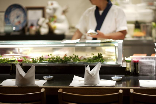 A Sushi Restaurant in Tokyo